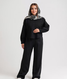 شومیز ژالان باکسی یقه مردانه